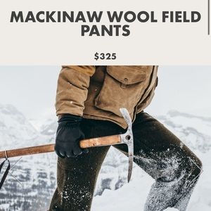 Filson mackinaw wool field pants 36x29